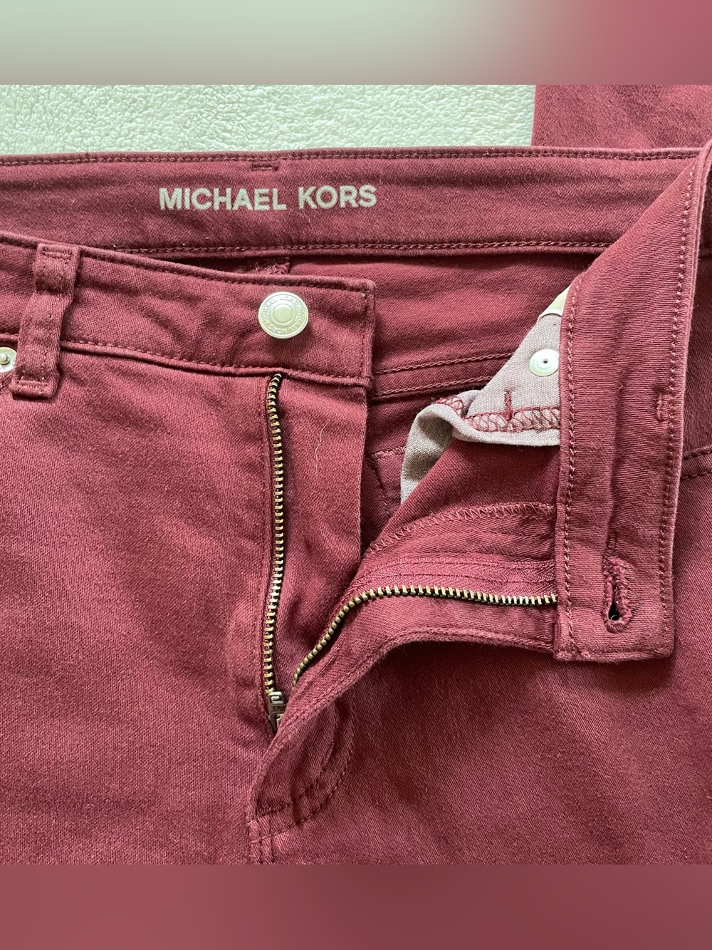 Michael Kors Maroon Slacks size 8 - Picture 4 of 13